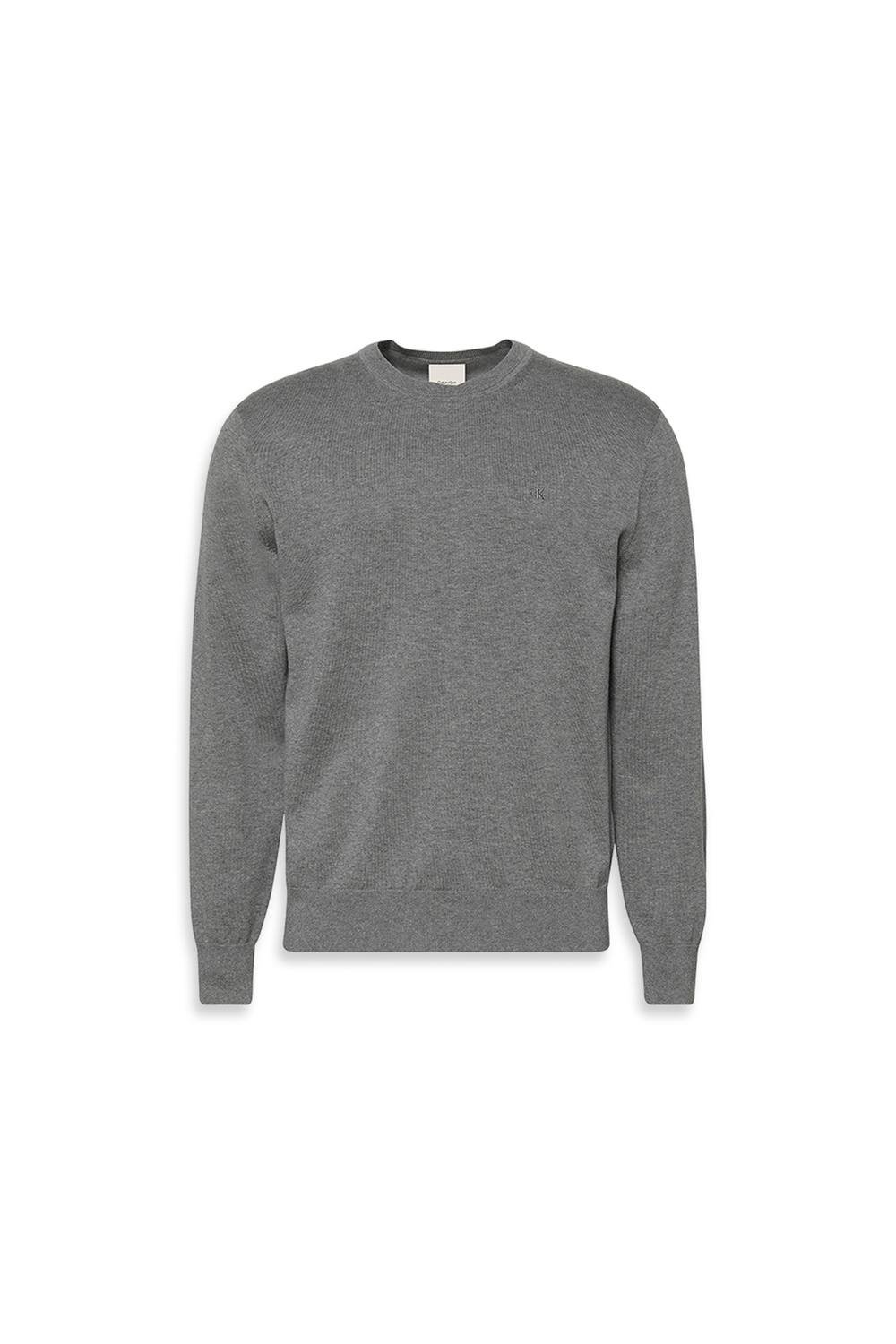 Calvin Klein Calvin Klein Men's Long Sleeved Supima Cotton Crew Neck Jumper Black - 2