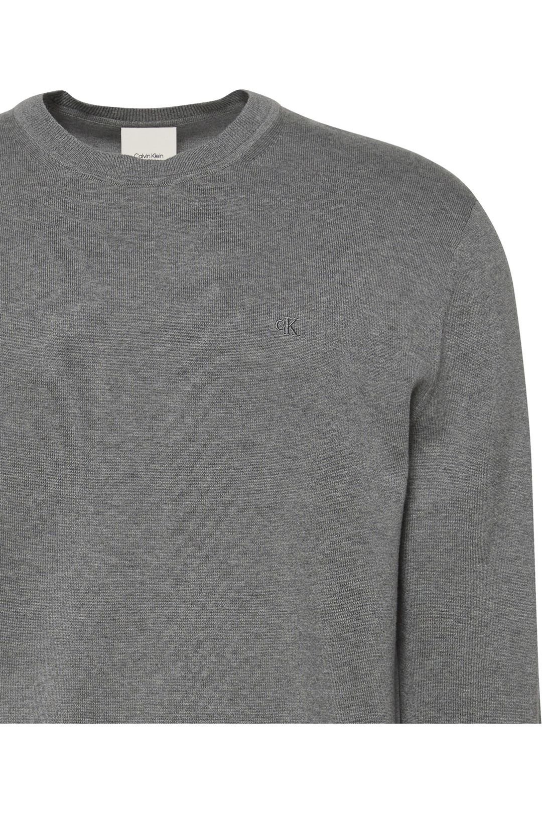 Calvin Klein Calvin Klein Men's Long Sleeved Supima Cotton Crew Neck Jumper Black - 3