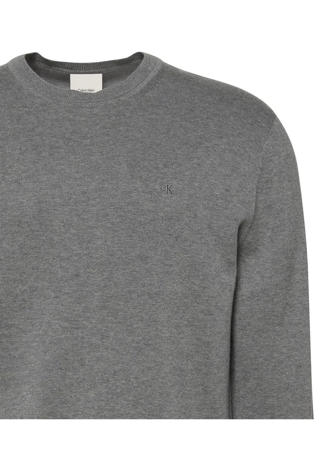 Calvin Klein Calvin Klein Men's Long Sleeved Supima Cotton Crew Neck Jumper Black - 3