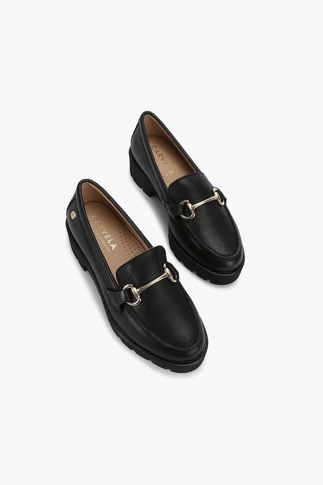 Carvela Carvela Women's 'Snap Chunky' Leather Flats in Black - 2