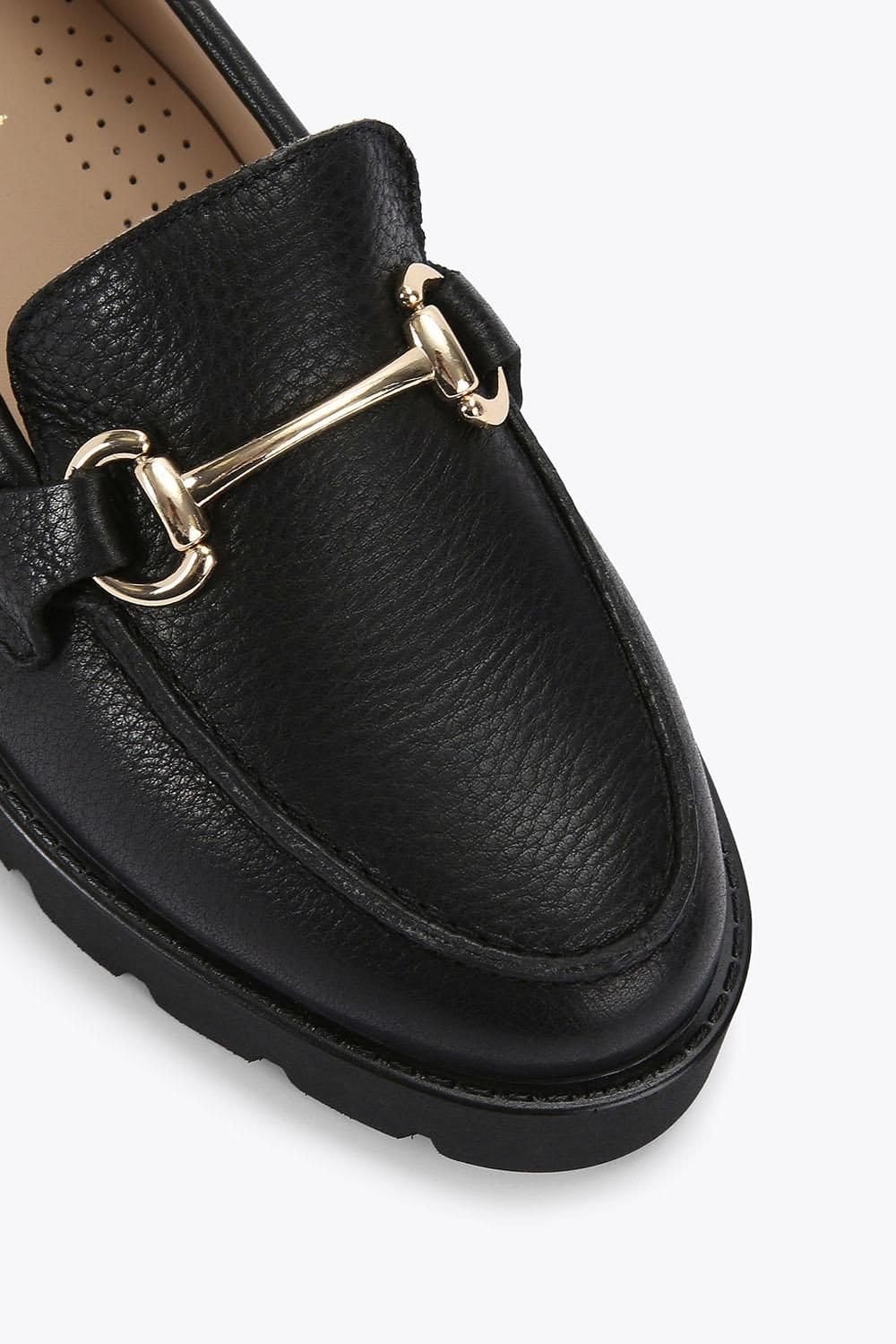 Carvela Carvela Women's 'Snap Chunky' Leather Flats in Black - 4