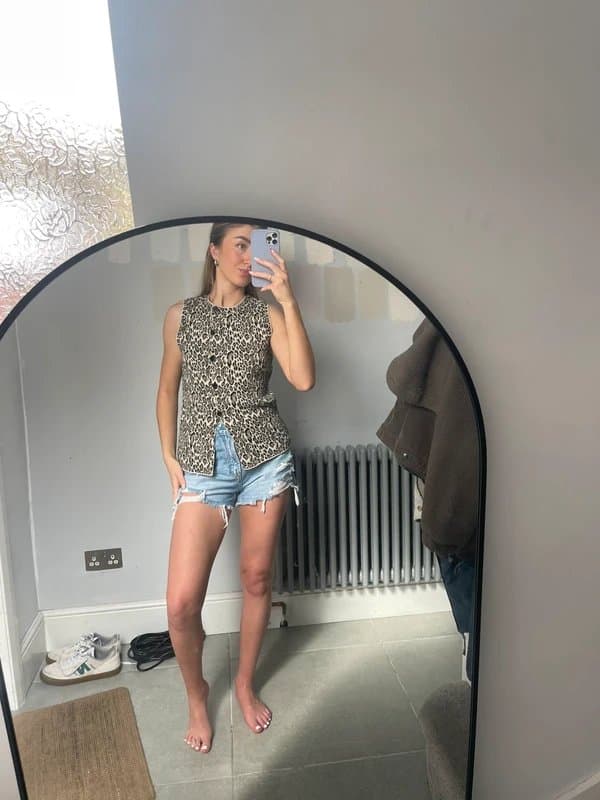 ASOS Design ASOS design leopard print top