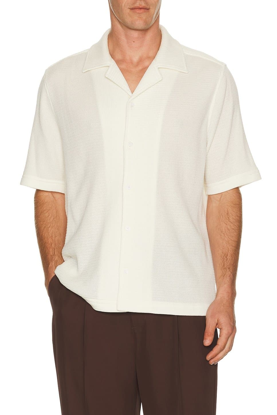 revolve Revolve Troy White Short Sleeve Shirt