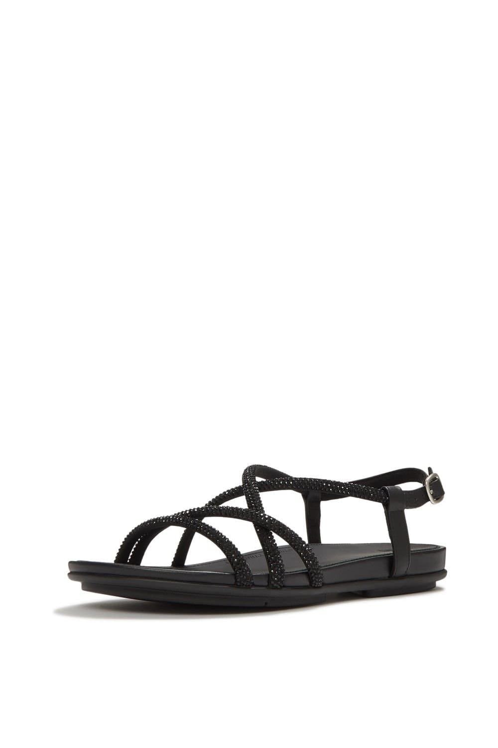 FitFlop FitFlop Women's Gracie Crystal Sandals in Black