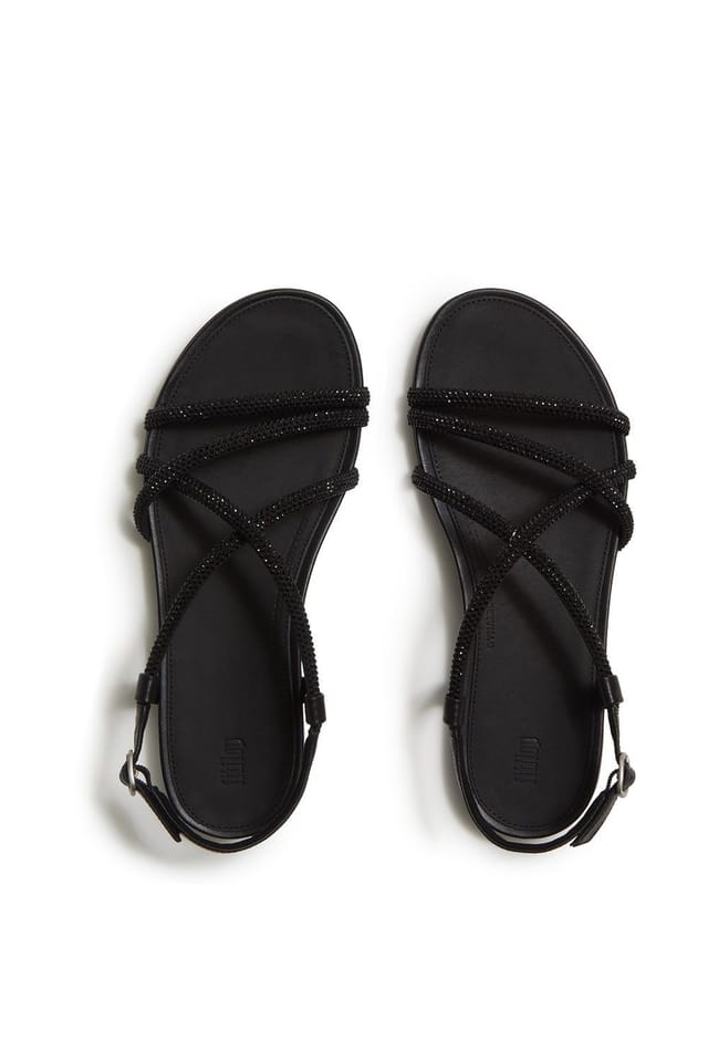 FitFlop FitFlop Women's Gracie Crystal Sandals in Black - 3