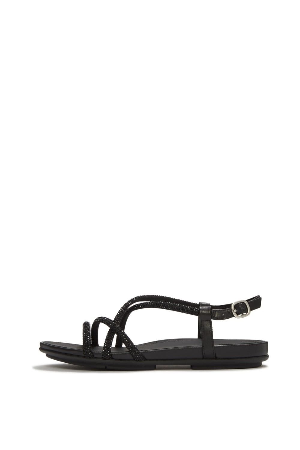 FitFlop FitFlop Women's Gracie Crystal Sandals in Black - 4