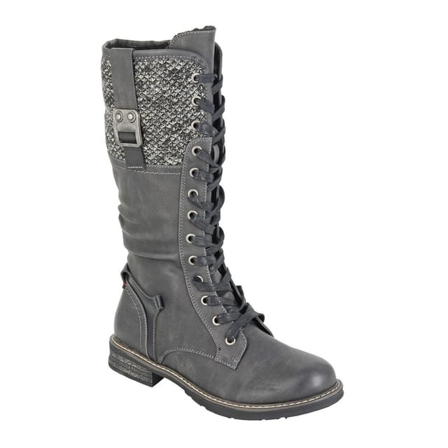 Cipriata Cipriata Women's Gabriela Combat Boots in Black - 2