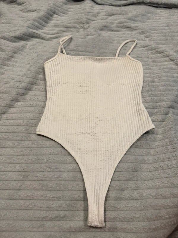 Bershka ribbed bodysuit