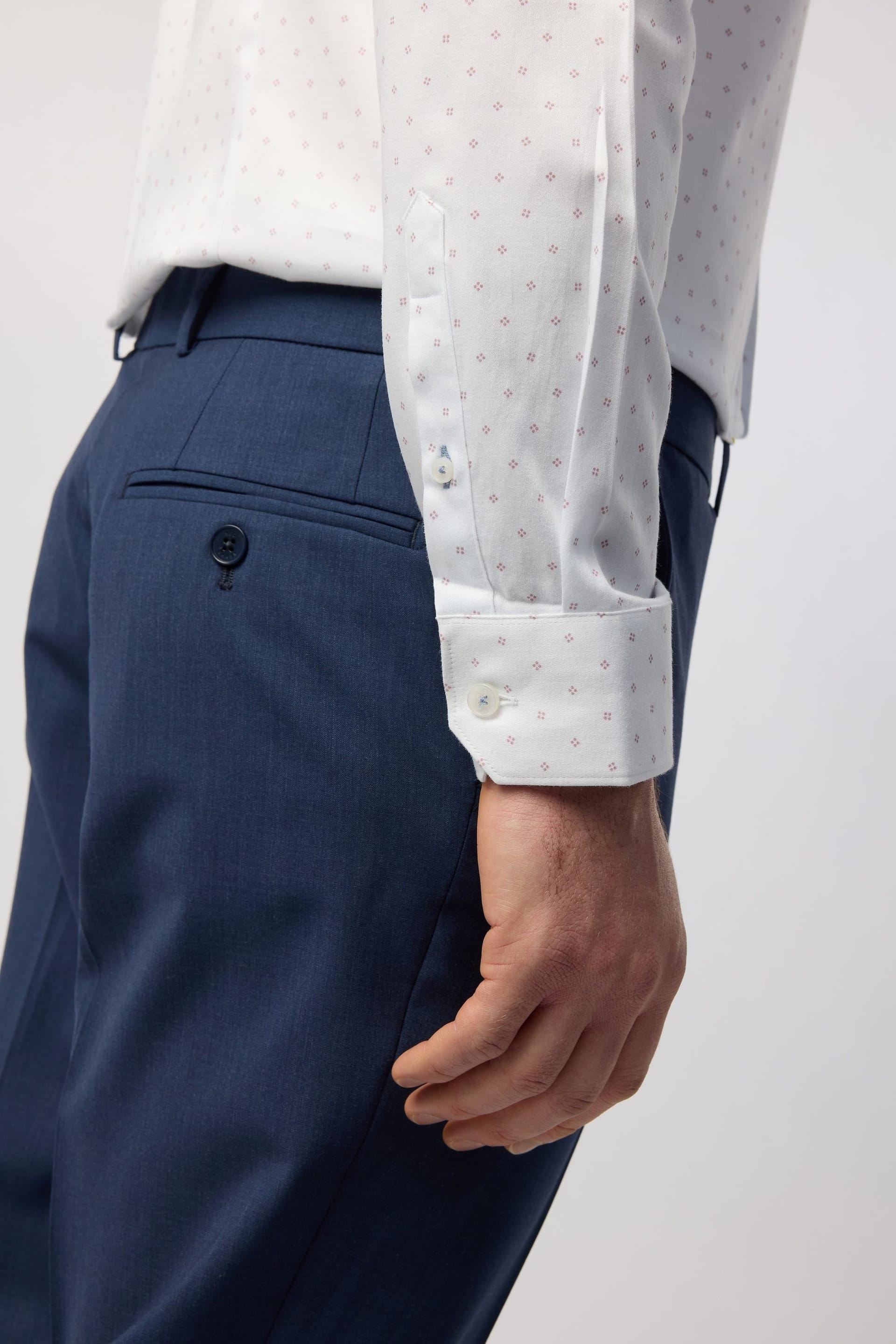 Ted Baker Ted Baker Men's Geometric Dot Shirt in White - 4