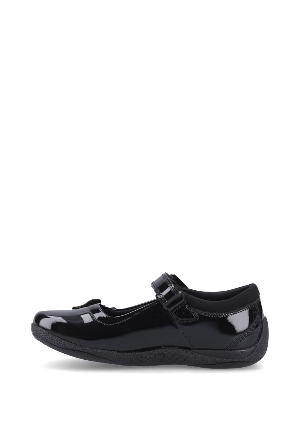 Hush Puppies Hush Puppies Women's Julie Ballerina Patent School Shoes in Black - 4
