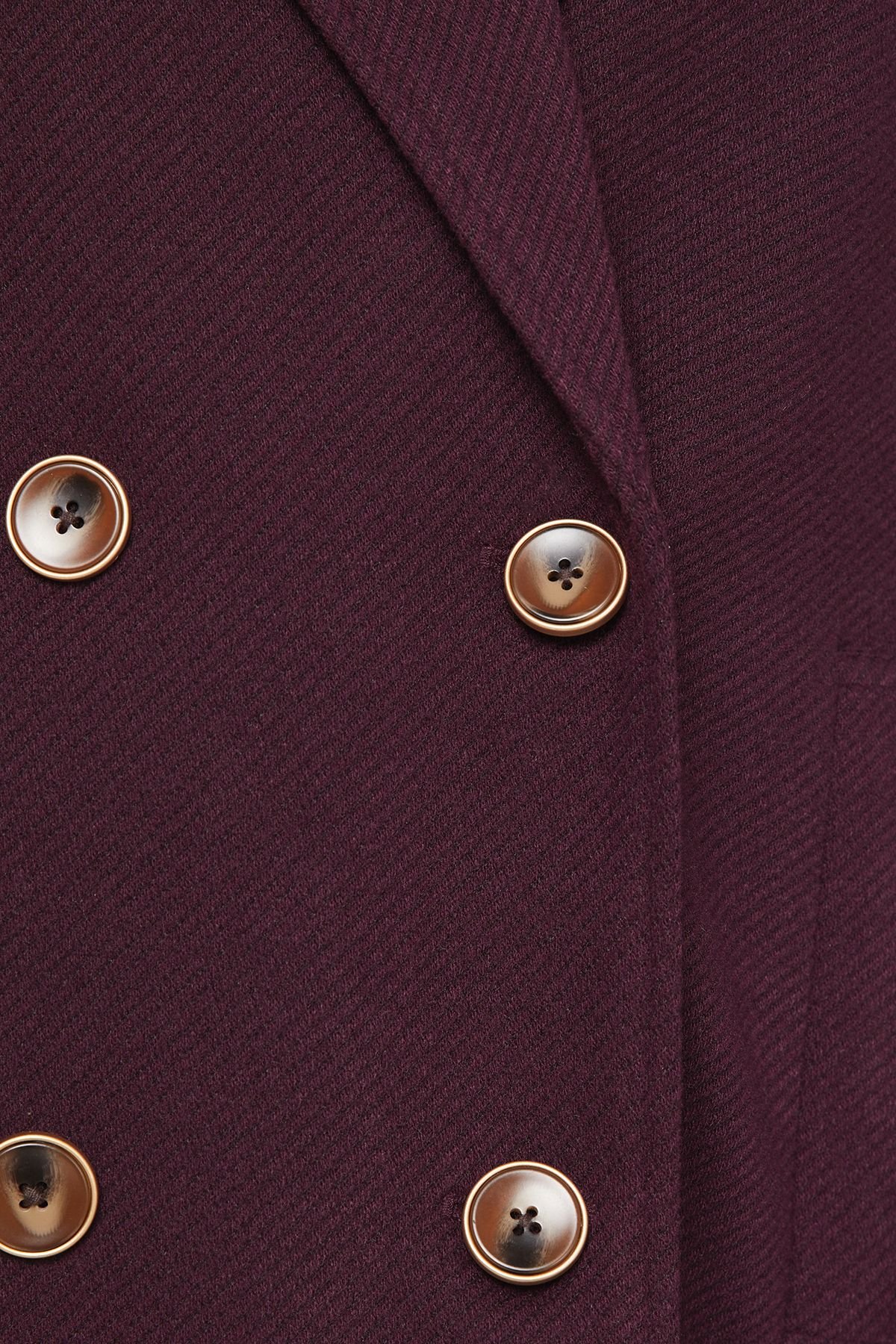 Wallis Wallis Women's Petite Mid Length Double Breasted Coat in Berry - 4