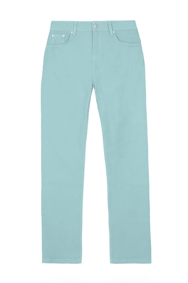 Kettlewell Kettlewell Women's Denim Full Length Jeans in Duck Egg Blue - 2