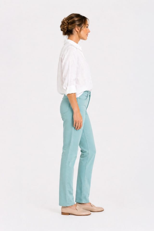 Kettlewell Kettlewell Women's Denim Full Length Jeans in Duck Egg Blue - 3