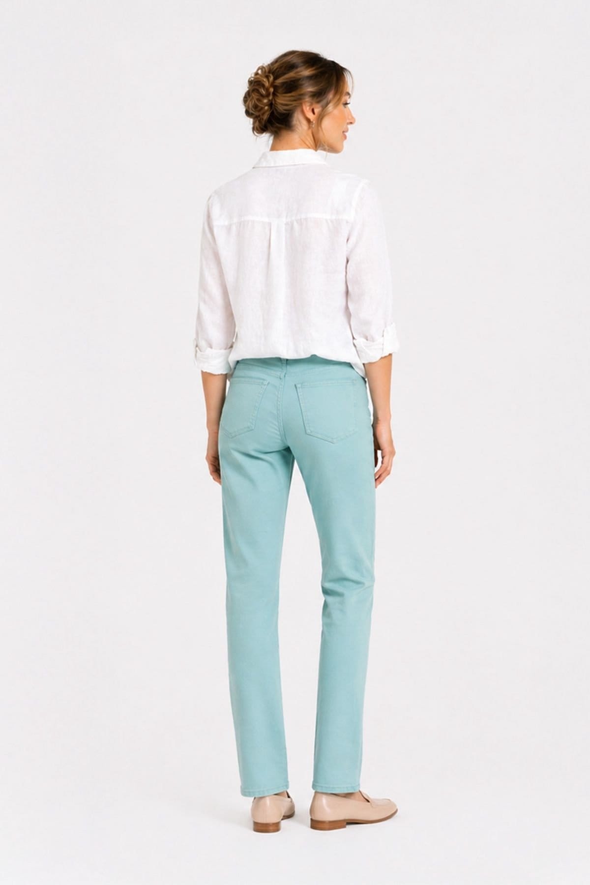 Kettlewell Kettlewell Women's Denim Full Length Jeans in Duck Egg Blue - 4