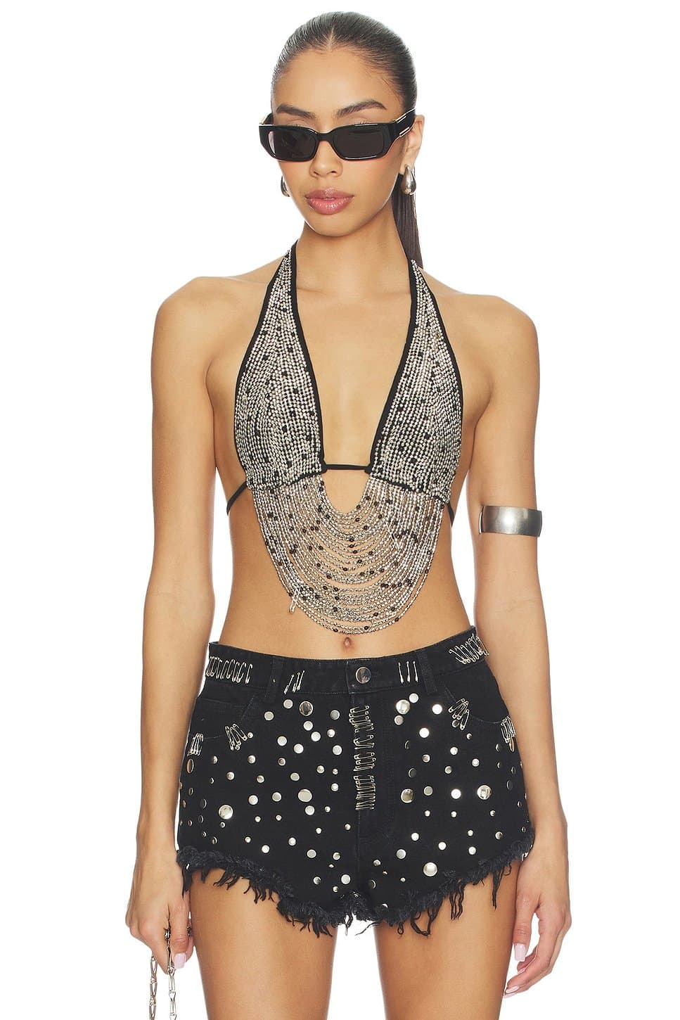 revolve x REVOLVE Round Floating Desert Top Silver