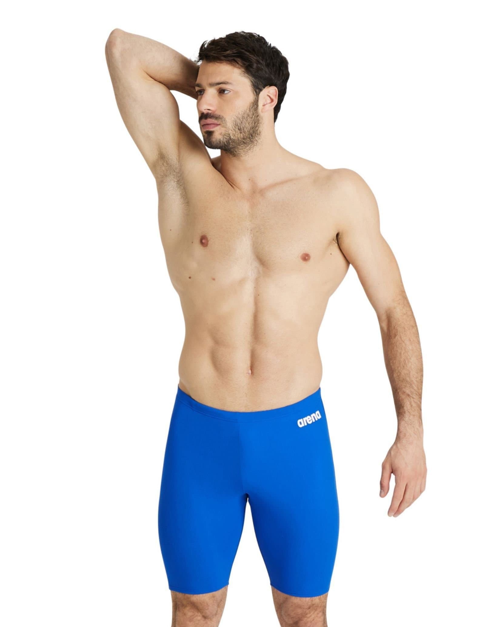 Arena Arena Men's Royal-White Solid Swim Jammer