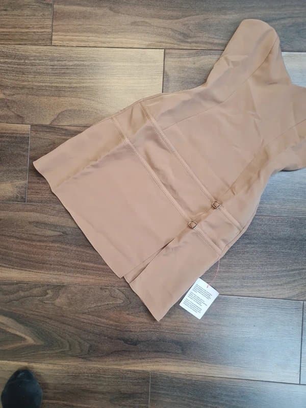 ASOS Asos brown strapless cami fitted mini dress 6