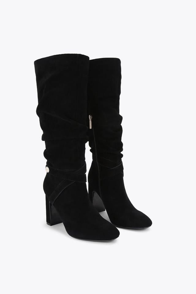Carvela Carvela Women's 'Jackpot Slouch Knee' Suede Boots in Black - 2