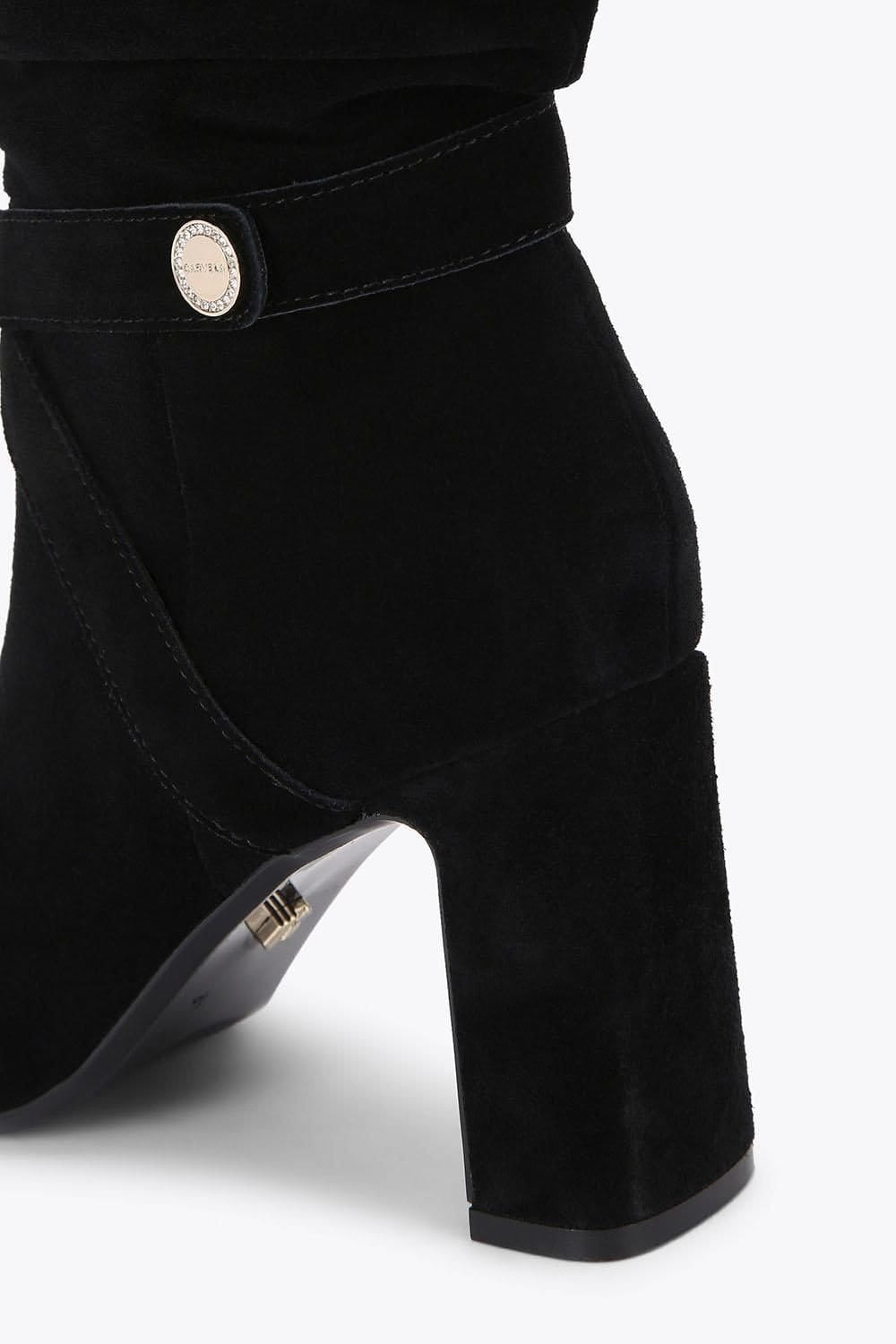Carvela Carvela Women's 'Jackpot Slouch Knee' Suede Boots in Black - 4