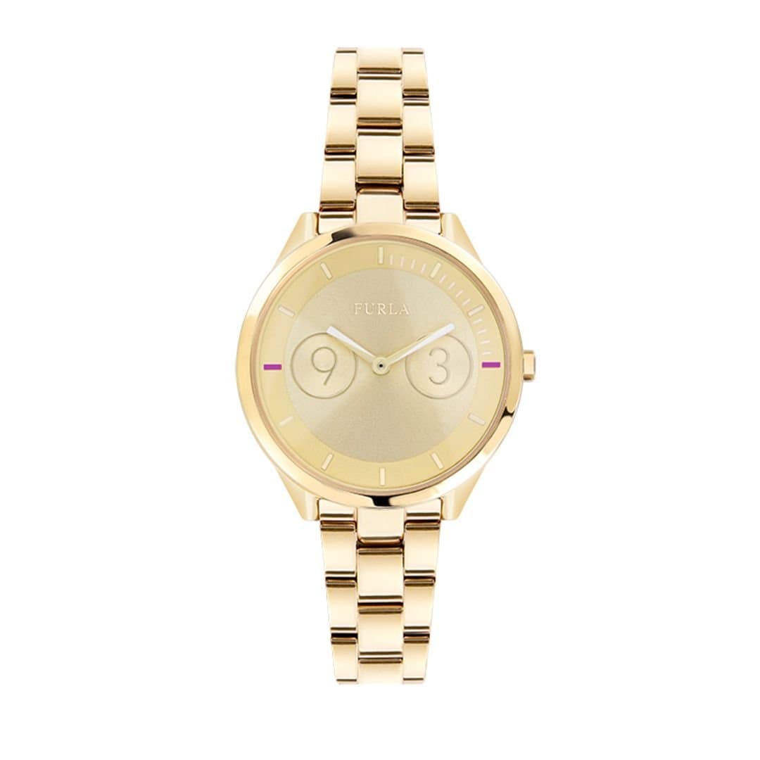 Furla Furla Women's Metropolis Gold Dial Stainless Steel Watch