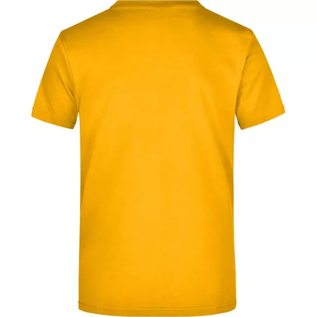 James and Nicholson James and Nicholson Men's Heavyweight Crew Neck T-Shirt in Mustard - 2