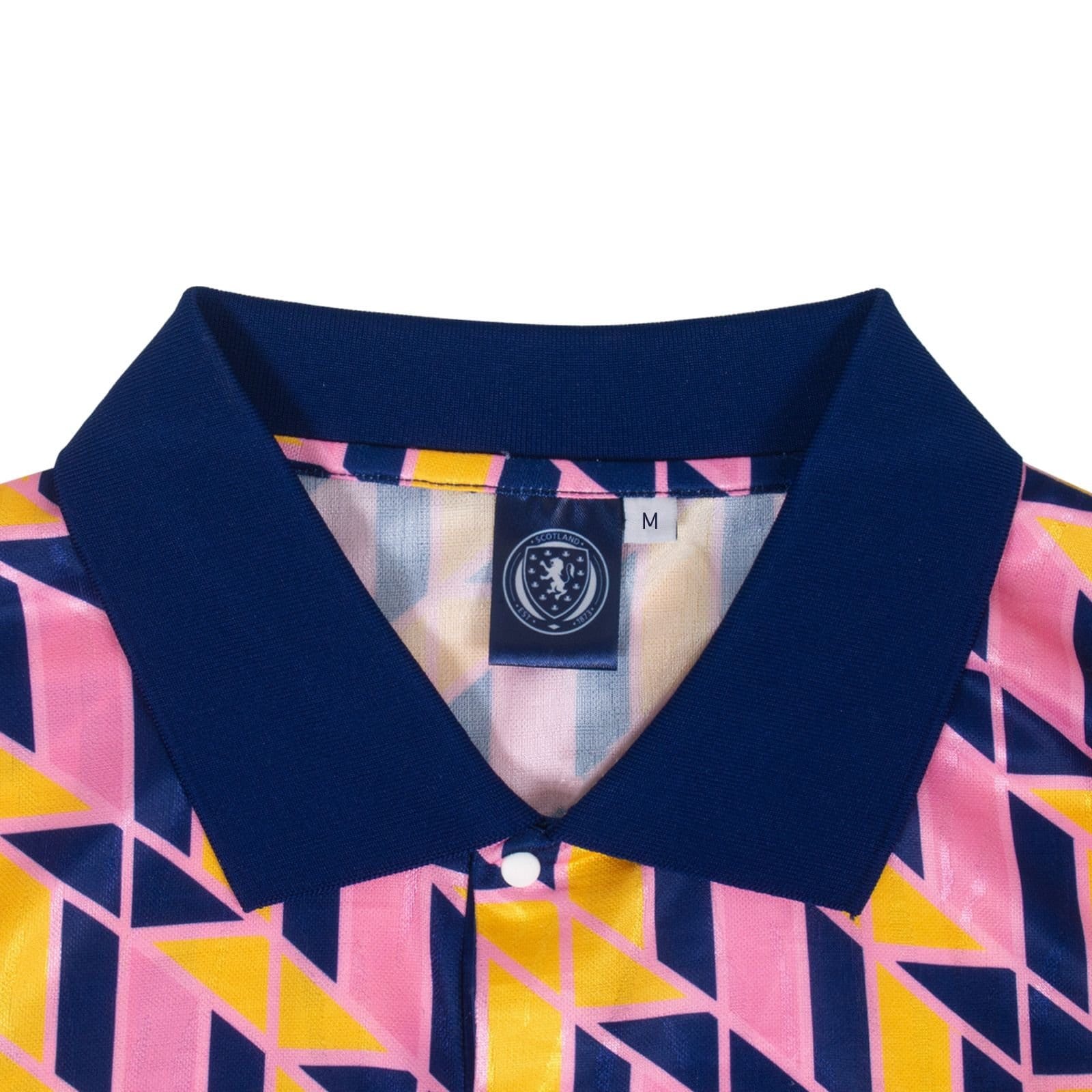 Scottish FA Scottish FA Men's Adults Retro Shirt in Yellow - 4