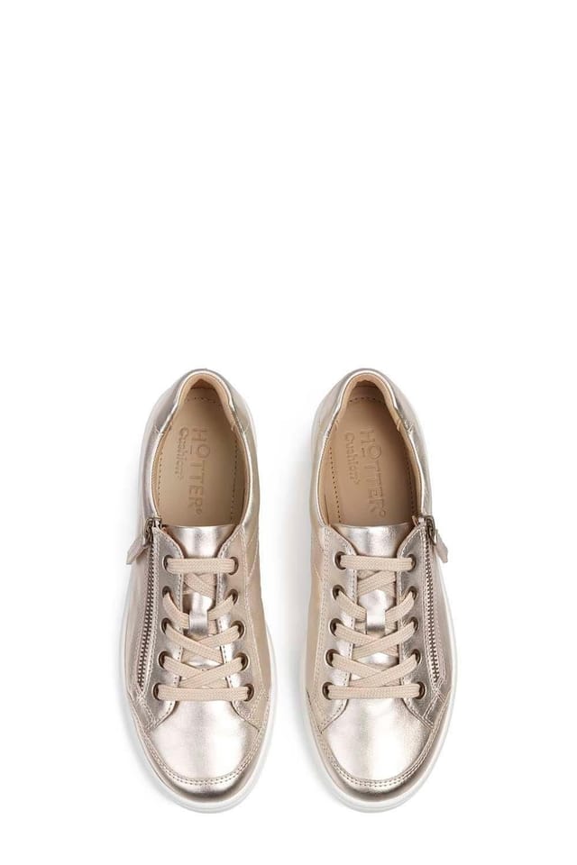 Hotter Hotter Women's 'Chase II' Deck Shoes in Metallic Gold - 3
