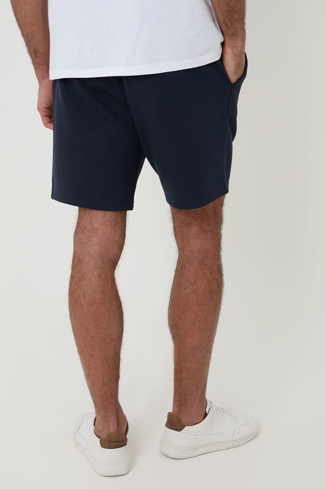 Threadbare Threadbare Men's 'Bergamot' Fleece Shorts in Navy - 2