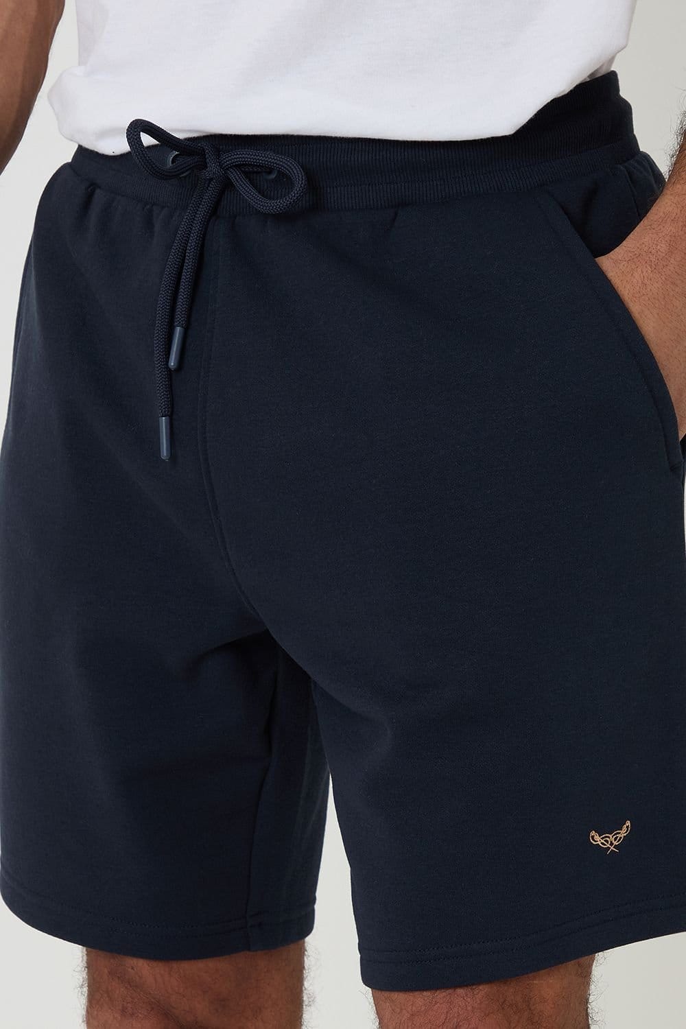 Threadbare Threadbare Men's 'Bergamot' Fleece Shorts in Navy - 4