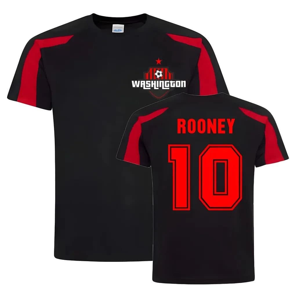 DC United DC United Men's Wayne Rooney Washington Sports Training Jersey in Black