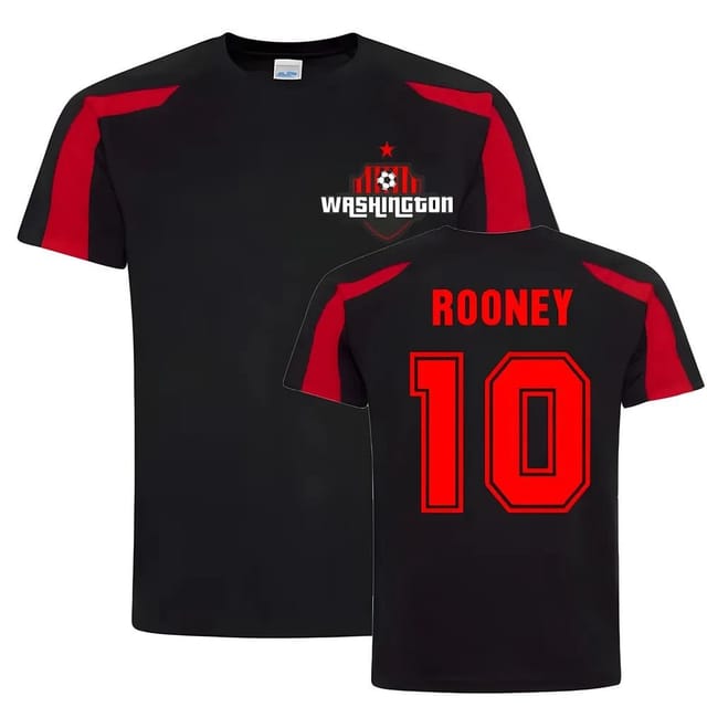 DC United DC United Men's Wayne Rooney Washington Sports Training Jersey in Black - 2