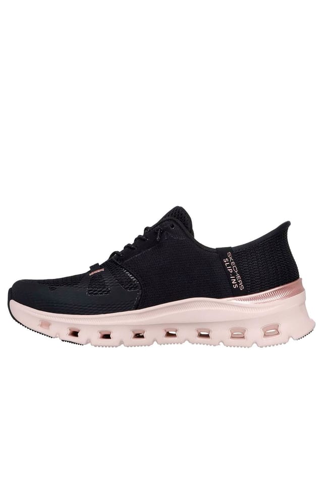 Skechers Skechers Women's Glide-Step Pro Metallic Mesh Bungee Slip-Ins Trainers Black - 2
