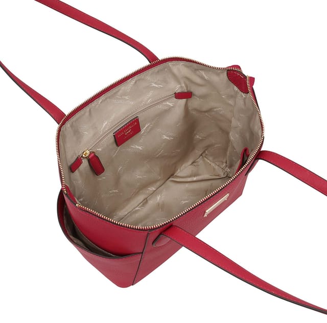 Paul Costelloe Paul Costelloe Women's Morava Leather Tote/Shoulder Bag in Cerise - 3