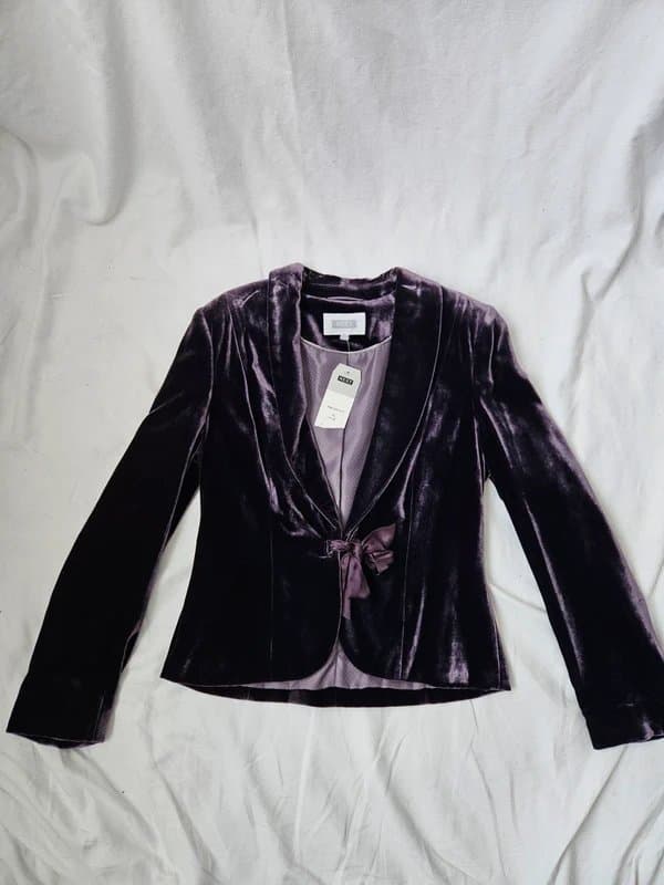 Next Ladies Purple (Velvet?) Jacket Size 10