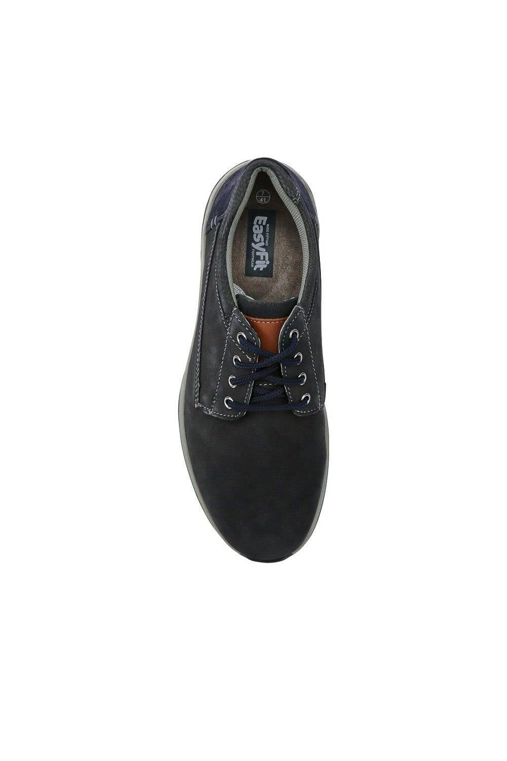 Easyfit Easyfit Men's Extra-Wide Lightweight Lace-Up Shoes in Navy - 4