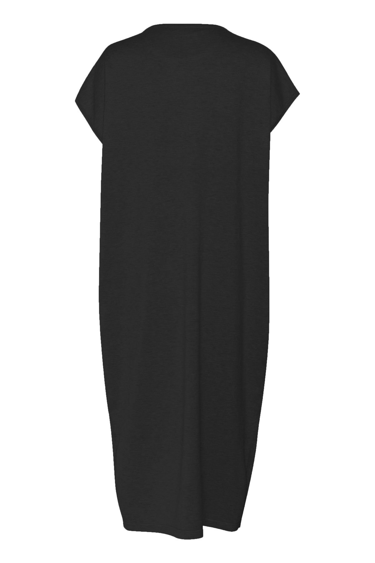 Saint Tropez Saint Tropez Women's MilaSZ Round Neck Short Sleeve Dress in Black - 4