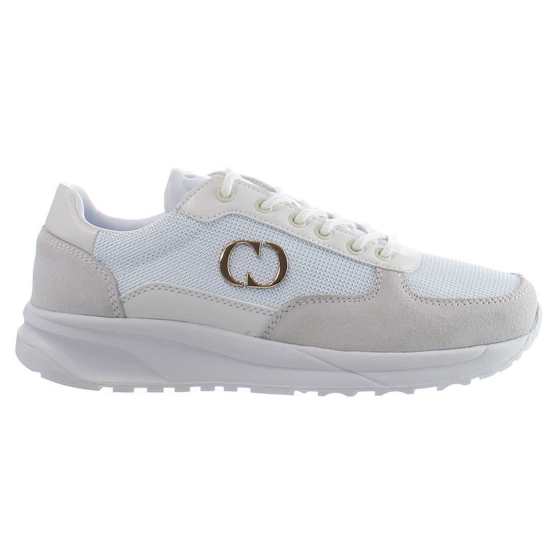 Criminal Damage Criminal Damage Men's Chase Lace-Up White Synthetic Trainers