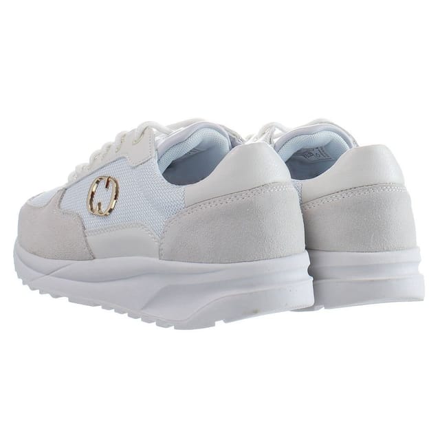 Criminal Damage Criminal Damage Men's Chase Lace-Up White Synthetic Trainers - 3