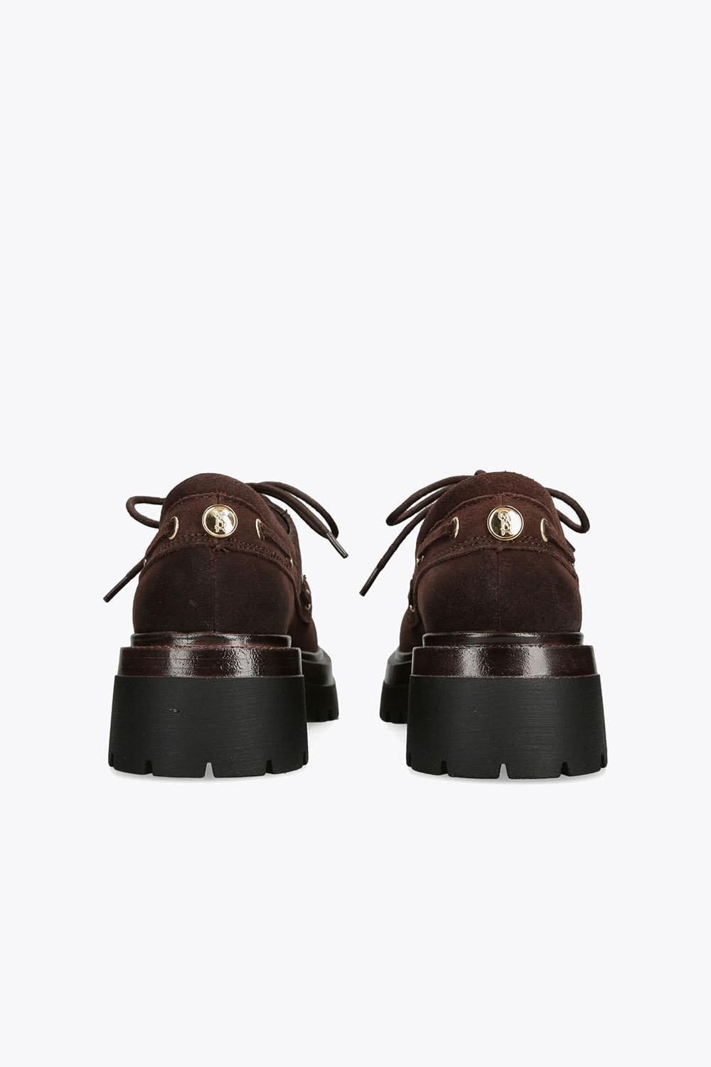 Steve Madden STEVE MADDEN Women's 'Detroit Brown Suede' Suede Flats - 4