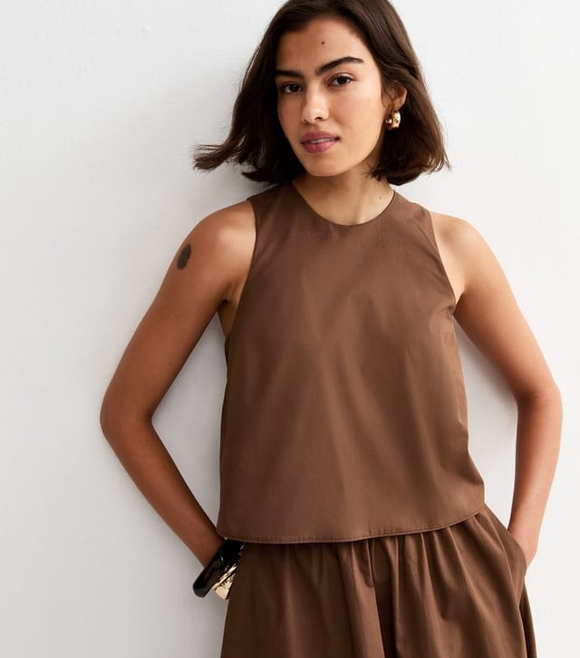 New Look Women's Dark Brown Layered Sleeveless Midi Dress New Look - 2