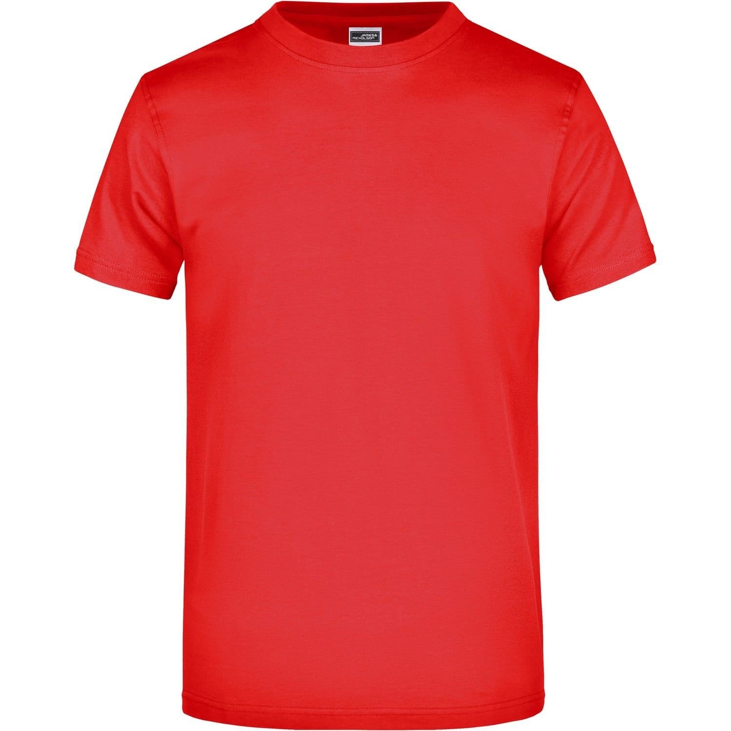 James and Nicholson Men's Dark Red Heavyweight T-Shirt