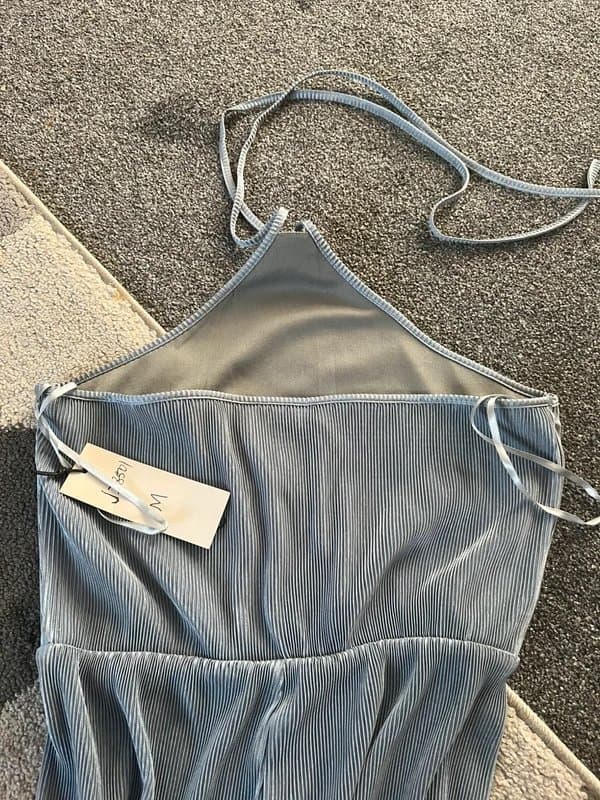 Never Fully Dressed Halter neck wide leg jumpsuit.