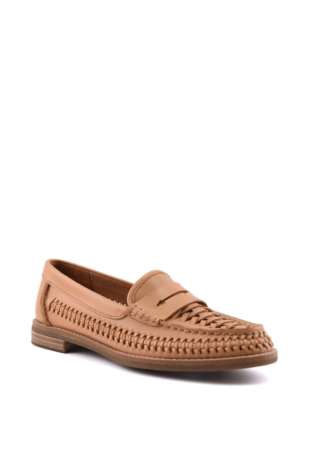 Sperry Sperry Women's Woven Seaport Penny Mocassin in Tan