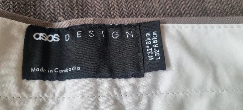ASOS Design ASOS Smart Tailored Trousers Taupe W32 L32 BNWT