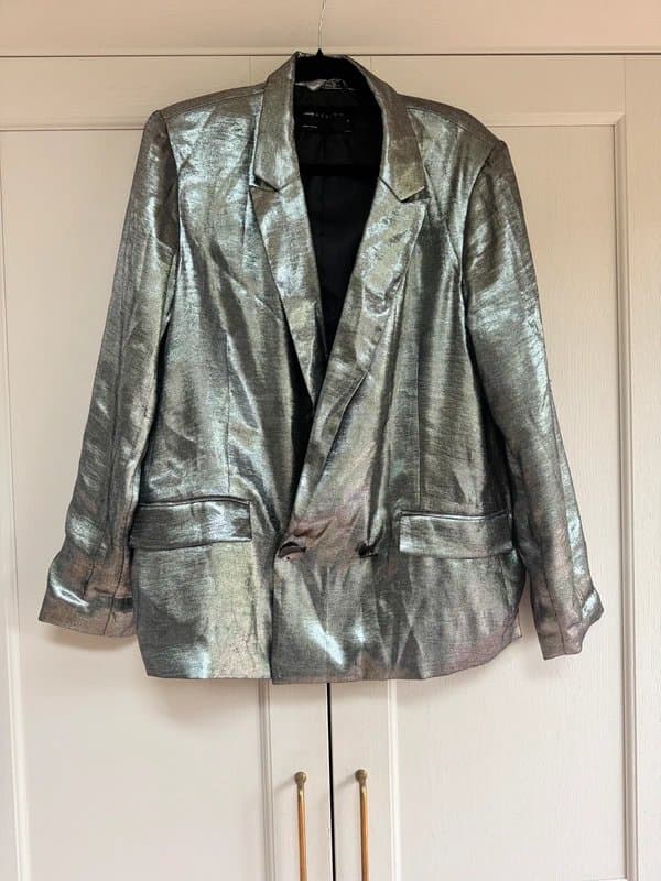 ASOS Design ASOS Design Silver Metallic Suit