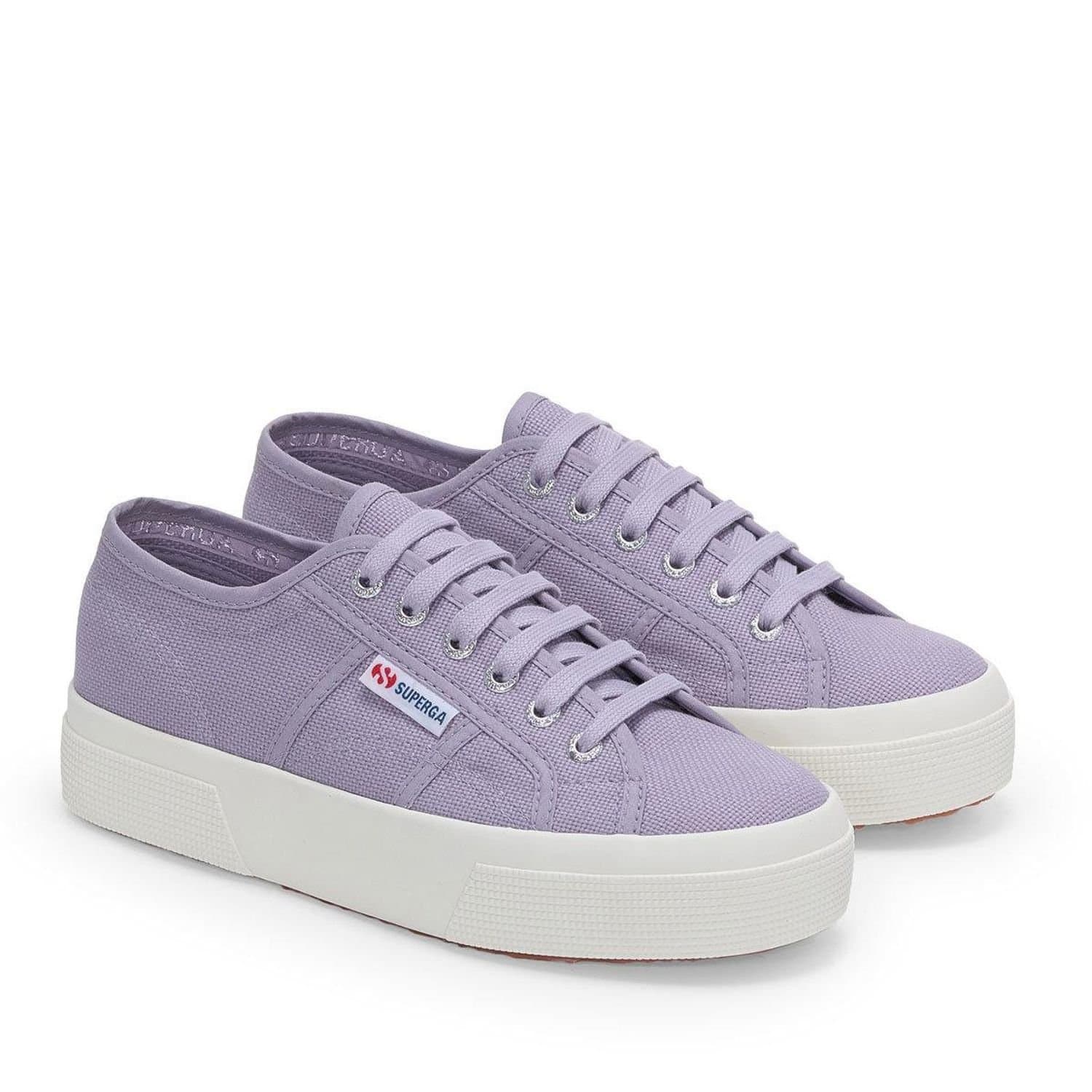 Superga Superga Women's 2740 Lace Up Platforms in Lilac