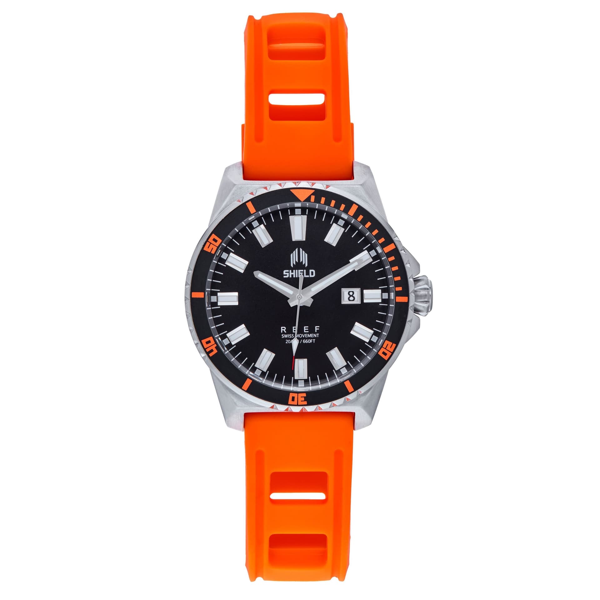 Shield Shield Men's Reef Strap Watch w/Date - Orange