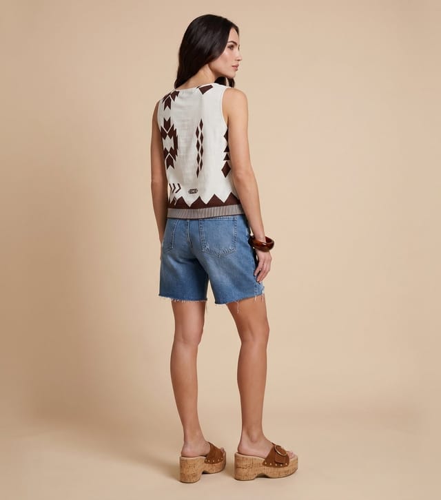 Urban Bliss Women's Geometric Print Sleeveless Top Urban Bliss New Look - 3