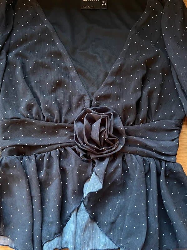 ASOS Design Chiffon polka dot blouse