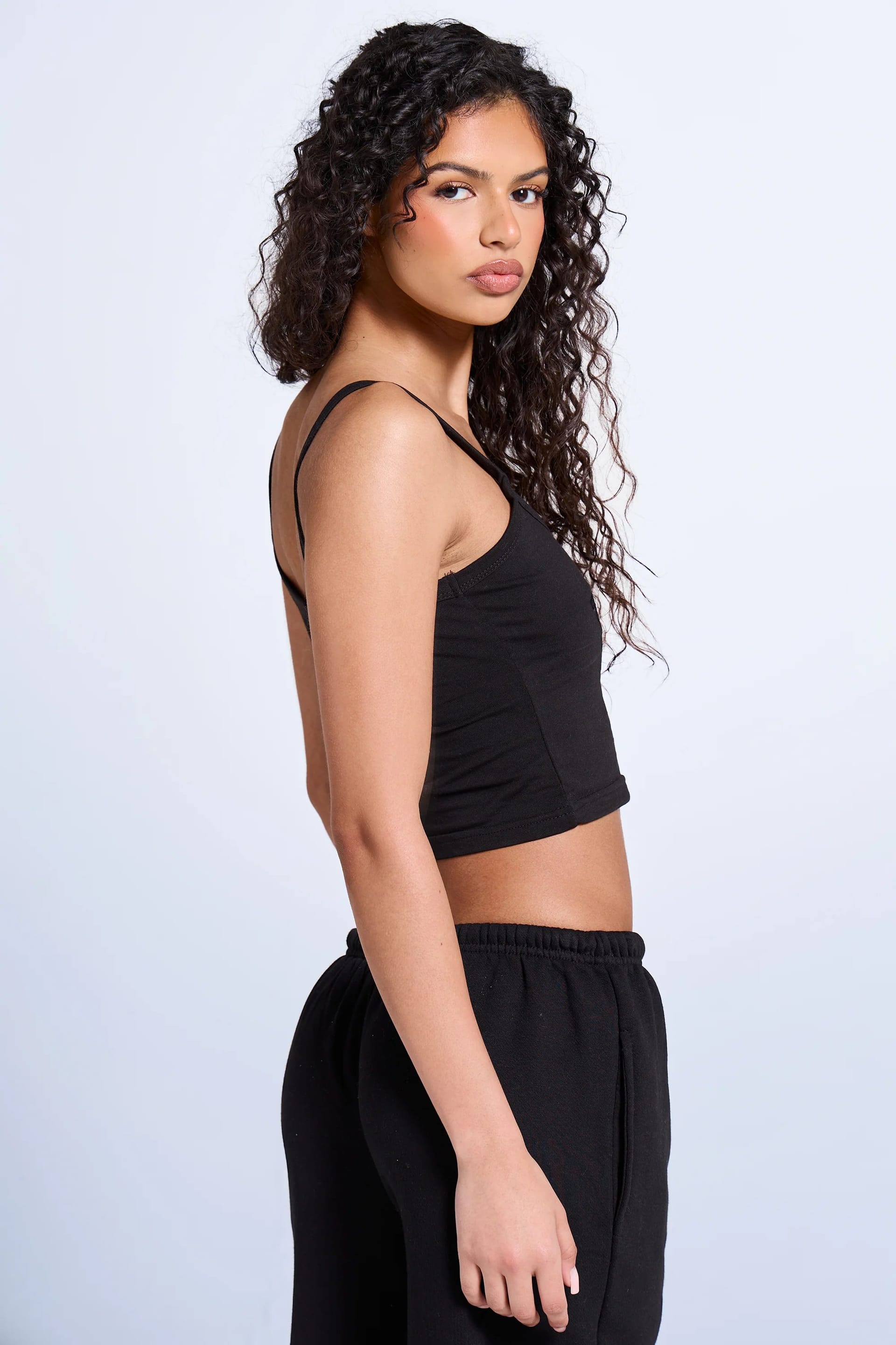 Kaiia Kaiia Logo Cami Vest Top Black - 4